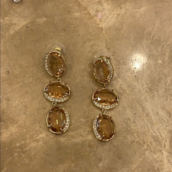 Hanging crystal earrings - Picture 4 of 7